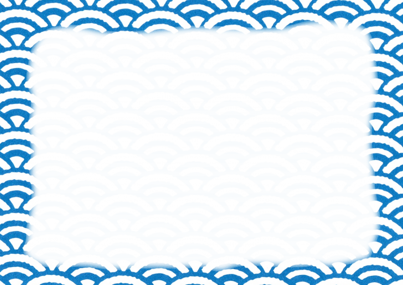 藍色青海波に枠006｜心にチクっとささるワードで作る「ちくわPOP（ちくわぽっぷ）」｜農産物直売所やスーパーの青果売り場の活性化に！農に特化したPOPが無料!!
